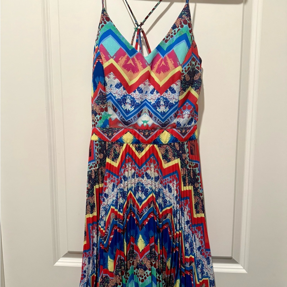 Colorful Geometric Mini Dress